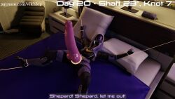 3d alien alien_genitalia alien_girl alien_humanoid blender bondage canine_penis cock_ring comic comic_page english futanari glowing_cock_ring huge_cock mass_effect no_nut_november orgasm_denial penis penis_enlargement penis_growth quarian tali'zorah_nar_rayya tied_up vikhlop watermark