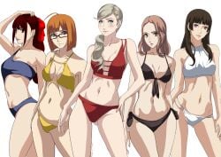 5girls age_difference aged_up alternate_costume ann_takamaki atlus breasts excaliblader female female_only haru_okumura kasumi_yoshizawa makoto_niijima persona persona_5 sakura_futaba