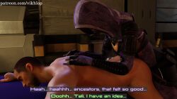 3d alien alien_genitalia alien_girl alien_humanoid anal blender canine_penis comic comic_page commander_shepard english futa_on_male futanari john_shepard male maleshep mass_effect masturbation no_nut_november orgasm_denial penis_enlargement penis_growth quarian tali'zorah_nar_rayya vikhlop watermark