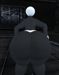 3d big_ass bubble_butt color gaster huge_ass second_life tagme thick_thighs toby_fox undertale undertale_(series) wide_hips zer0264