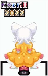 2d animated anthro ass bat bat_wings big_ass big_breasts big_butt bouncing_breasts bouncing_butt breasts color cowgirl_position dildo equine_dildo exkrill female furry furry_only gif high_heels loop mobian mobian_(species) mobian_bat pixel_art project_x_love_potion_disaster rouge_the_bat sega sex_toy solo sonic_(series) sonic_adventure_2 sonic_the_hedgehog_(series)