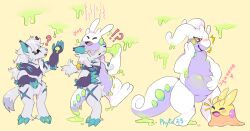 anthro chubby fat furry goodra goomy phytophile pokemon pokemon_(species) slime transformation zoroark