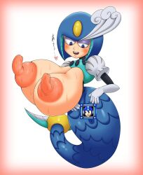 long_nipples mega_man mega_man(classic) nipaoekaki splash_woman tagme weird_boobs