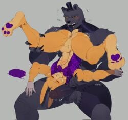 2_frame_animation animated anthro anus ass bara barazoku bodily_fluids bow_tie breath claws clothed clothing dreadbear dripping duo english_voice_acting erect_while_rimmed erect_while_rimming erection five_nights_at_freddy's five_nights_at_freddy's:_help_wanted gay gay_rimjob gay_sex genital_fluids genitals glitchtrap gloves handwear hat headgear headwear heart hi_res kato200_0 lagomorph leporid male male/male male_only mammal metallicfox0 mp4 muscular muscular_male oral panting penis penis_on_face penis_on_head precum rabbit rimming saliva saliva_drip saliva_on_face saliva_on_tongue salivating scottgames scut_tail sex shaking_butt short_tail sound speech_bubble top_hat topless topless_male topwear ursid vest video video_games voice_acted yaoi yellow_eyes