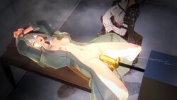 2girls 3d animated bondage bottomless bouncing_breasts breasts breasts_out chopsticker coat dildo ejaculation erect_nipples female female_ejaculation fucking_machine golden_dildo hi_res high_resolution highres honkai:_star_rail kafka_(honkai:_star_rail) lying_on_back masturbation mihoyo nipples no_sound object_insertion orgasm pussy pussy_ejaculation pussy_juice pussy_juice_drip pussy_juice_string rape restrained sex_machine sex_toy spread_legs squirting steam stelle_(honkai:_star_rail) sweat sweatdrop sweaty tagme trembling uncensored vaginal_penetration video wet_pussy