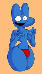 1boy algebralien alien anthro anthro_only anthrofied battle_for_bfdi battle_for_dream_island bfb big_bulge bulge cartoony digital_media_(artwork) fat_ass four_(bfb) half_naked male male_only murontis2001 number object_shows repost shaded skinny thatdawgmurray thick_ass thick_thighs thong