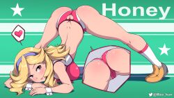 1girls ass ass_up breasts cameltoe honey_(space_dandy) jack-o_pose panties space_dandy weekun