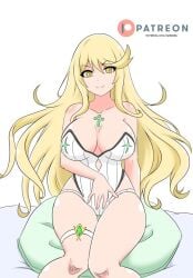 blonde_hair breasts core_crystal female female_only mythra nintendo noboru solo xenoblade_(series) xenoblade_chronicles_2