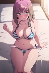 ai_generated anime_girl arisato_yu big_ass big_breasts minami_yume panties ssss.dynazenon thigh_gap