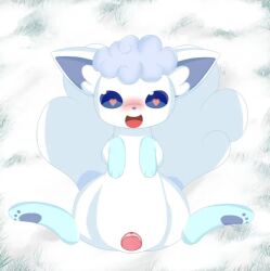 alolan_form alolan_vulpix animated blue_eyes bodily_fluids canid canine cum cum_in_pussy cum_inside disembodied_penis duo female female_focus female_penetrated feral feral_female fur genital_fluids genitals happy happy_sex heart_eyes heart_symbol high_framerate long_playtime luniel male male/female male_penetrating male_penetrating_female mammal nintendo no_sound open_mouth penetration penis pokemon pokemon_(species) pussy regional_form_(pokemon) sex smile tagme vaginal_penetration video vulpix white_body white_fur