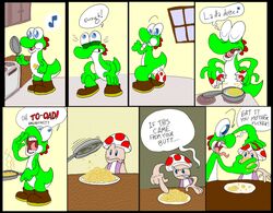 comic egg english_text food humor mario_(series) nintendo shmorky text toad_(mario) yoshi