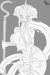 1futa 2d anthro big_balls big_breasts big_penis canastus cassiopeia_du_couteau diphallia diphallism equine_penis fusion futanari hanging_balls hemipenes horn horsecock horsecock_futanari huge_cock lamia league_of_legends long_hair long_penis medial_ring monster_girl multi_penis naga nude penis reptile riot_games sketch snake_girl soraka tagme tattoos