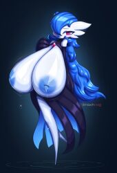 big_breasts bnuy_mimi bottomwear breasts_bigger_than_head female female_only gardevoir huge_breasts humanoid nintendo pokémon_(species) pokemon pokemon_(species) tagme topless