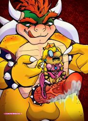 2boys anthro bowser cock_ring crossdressing duo femboy gynomorph intersex intersex/male invalid_tag kamek male male_only mario_(series) monster multiple_boys nintendo pinkina princess_kamek princess_peach_(cosplay) size_difference super_mario_bros._(2023_film) ych