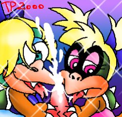 2000 age_difference anthro courtney_koopa female female/female futanari group group_sex intersex intersex/female koopa koopaling lewrancelaura low_res mario_(series) mrs_luma_koopa nintendo scalie sex solo the_koopa_girls the_super_mario_bros._super_show! threesome what younger_female