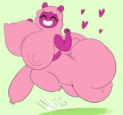 1girls ass bean_smile big_ass big_breasts big_butt breasts bubble_butt centaurworld eyebrows eyelashes fat_ass female female_only large_ass large_breasts netflix nipples ota_(artist) pink_body pink_fur pink_skin solo solo_female solo_focus tail thick_ass thick_legs thick_thighs thighs wammawink wide_hips