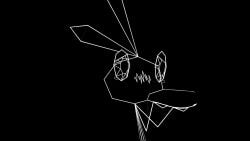 animated black_and_white lkz penis saliva sucking vib-ribbon vibri