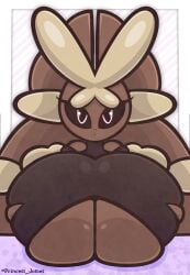 anthro big_breasts boob_window breasts_bigger_than_head clothed female female_only furry holding_breast lopunny nintendo pokémon_(species) pokemon pokemon_(species) princess_jomes tagme