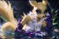 renamon from digimon by shennyyou