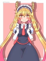 female kobayashi-san_chi_no_maidragon ritsuowo_ tagme tohru_(dragon_maid)