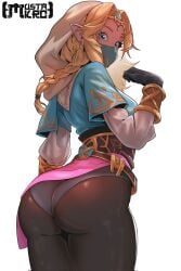 1girls arched_back ass big_ass big_butt blonde_hair braid braided_hair braids breath_of_the_wild cowl crown dumptruck_ass earrings elf elf_ears elf_female elf_girl face_mask fat_ass female female_only hood huge_ass huge_butt hylian large_ass large_butt long_ears mask masked masked_female mouth_mask mustakro princess_zelda royalty sharp_ears solo tagme the_legend_of_zelda the_legend_of_zelda:_breath_of_the_wild thick thick_ass thick_thighs zelda_(breath_of_the_wild)