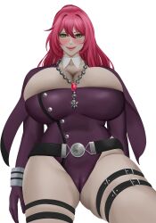 big_breasts breasts clothing commission commissioner_upload exosister_martha exosisters female female_only palemancer pink_hair yu-gi-oh!