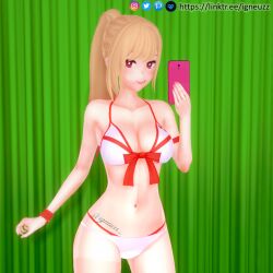 1girls 3d ass big_breasts female igneuzz igneuzz_set kitagawa_marin lingerie panties pussy selfie selfie_pose sono_bisque_doll_wa_koi_wo_suru tagme underwear vagina