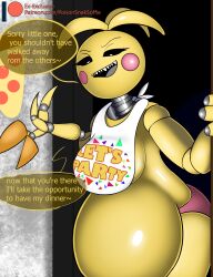 toy chica (fnaf) from five nights at freddy's by white kitachi