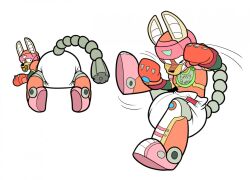 anthro anthro_only babyfur bib capcom diaper diaper_fetish diaperfur embarrassed humiliation kangaroo male male_only mega_man pacifier pacifier_in_mouth reploid robot robot_anthro robot_boy robot_humanoid rogeykun solo solo_male vanishing_gungaroo