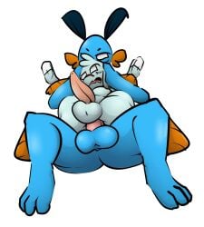 1-upclock 2pokemon anal anal_sex anthro ass balls big_balls big_butt big_dom_small_sub blue_body butt_from_the_front cheek_fins dominant duo erection full_nelson full_nelson_(legs_held) full_nelson_anal generation_2_pokemon generation_3_pokemon genitals head_grab hi_res larger_male lying male male/male nintendo on_back penetration phanpy pokemon pokemon_(species) pokemon_only sitting size_difference smaller_male swampert travis_(1-upclock) xavier_(1-upclock)