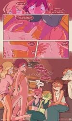 ass breasts funkybun on_full_display_(funkybun) penis precum_drip rose_(funkybun) sophie_(funkybun)