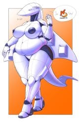 ace_combat ace_combat_3 ace_combat_3_electrosphere aeromorph aircraft chubby huge_breasts living_aircraft living_machine ndragon3 simple_background thick_thighs