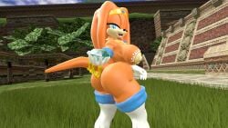 3d 3d_model alternate_outfit big_butt boots breasts canastus chaos_emerald dreadlocks gloves half_naked jewelry kabalmystic long_hair mobian mobian_(species) mobian_echidna nipples one_eye_closed orange_fur orange_hair orange_skin pinup rouge_the_bat_(cosplay) sega smiling_at_viewer sonic_(series) sonic_adventure sonic_the_hedgehog_(series) source_filmmaker tail tattoos thick_ass thick_thighs tiara tikal_the_echidna tikal_the_echidna_(kabalmystic)