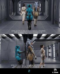 3d 3girls ahsoka_tano alien alien_girl alien_humanoid ass athletic athletic_female big_ass big_breasts blue-skinned_female blue_body blue_skin bottom_heavy breasts busty cleavage clone_wars comic curvaceous curvy davidshane dialogue english english_text eyebrows eyelashes eyes female female_focus female_only fit fit_female hallway hips hourglass_figure huge_breasts human humanoid large_breasts legs light-skinned_female light_skin lips lower_body lucasfilm orange-skinned_female orange_body orange_skin original_character page_2 panels rear_view rey senna_ghura side_view standing star_wars star_wars_rebels tentacle_hair text the_clone_wars:_season_seven the_rise_of_skywalker thick thick_legs thick_thighs thighs togruta top_heavy twi'lek upper_body voluptuous waist walking wide_hips