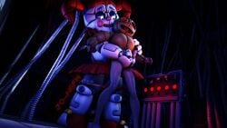 3d 3d_(artwork) baby_(fnafsl) canon_appearance circus_baby circus_baby_(fnaf) circus_baby_(original) female femdom five_nights_at_freddy's five_nights_at_freddy's:_sister_location fnaf full_color handjob handjob_from_behind joeshownsfw reach_around scottgames sister_location size_difference source_filmmaker springlock_suit