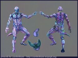 1boy 2011 android balls cureboltium diphallia diphallism erection male male_only model_sheet multi_penis muscles penis robot solo tail unknown_species