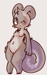 2017 3_toes 4_fingers :3 animal_crossing anthro biped breasts cheek_tuft chest_tuft countershade_tail countershade_torso countershading curled_tail eyelashes female first_porn_of_character front_view full-length_portrait fur grey_eyes grey_fur grey_nipples grey_pussy grey_tail head_tuft long_tail looking_away lost_hope mammal mask_(marking) multicolored_fur navel nintendo nipples nude one_eye_closed portrait pussy rodent shoulder_tuft simple_background small_breasts small_waist smile solo squirrel standing sylvana_(animal_crossing) toes tuft two_tone_fur two_tone_tail video_games white_background white_countershading white_fur white_tail wide_hips wink