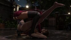 2girls 3d ada_wong animated ashley_graham ashley_graham_(ella_freya) biohazard capcom dildo dildo_in_pussy double_dildo female female_only lesbian_sex mating_press mp4 pewposterous resident_evil resident_evil_4 resident_evil_4_remake sex sex_toy sound strap-on sweater sweater_dress tagme thigh_boots thighhigh_boots vaginal vaginal_penetration video yuri