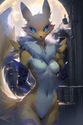 renamon from digimon by shennyyou