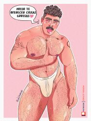 bear_(body_type) biceps big_bulge bulge deliraando drooling hairy hispanic hispanic_male huge_bulge instagram_model instagram_username latino looking_at_viewer male male_only muscles muscular muscular_male pec_grab pecs real_person reismath shirtless_male spanish_dialogue spanish_text tattoos thick_thighs tongue_out underwear underwear_only