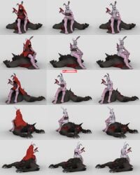 anthro bambookat female furry little_red_riding_hood rabbit