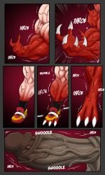 1futa anthro claws futa_only futanari futanari_transformation groudon hazel_iic hyper hyper_muscles hyper_penis may_(pokemon) muscle_growth muscles muscular_female penis_growth pokemon pokemon_rse solo sound_effects transformation veins veiny_penis wardrobe_malfunction