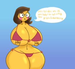 big_ass big_breasts big_hips bikini dorito228 emoji emoji_(race) female female_only