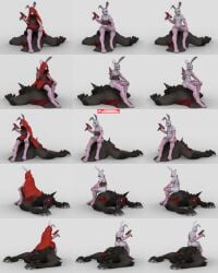 anthro bambookat furry little_red_riding_hood male rabbit