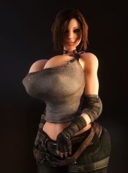 1girls 3d 3d_(artwork) alternate_breast_size big_breasts breasts breasts_bigger_than_head bulletstorm clothed clothed_female electronic_arts epic_games female female_only female_solo gigantic_breasts gloves hips huge_breasts human human_female human_only large_breasts looking_at_viewer midriff midriff_baring_shirt people_can_fly solo solo_female thick_thighs thighs trishka_novak vaako wide_hips