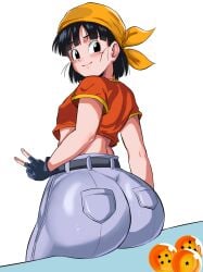 1girls ass big_ass big_butt bubble_ass bubble_butt dragon_ball dragon_ball_gt fat_ass fat_butt flat_chest flat_chested huge_ass huge_butt jeans pan_(dragon_ball) panarandom small_breasts thick_ass young young_female young_woman