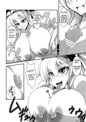 doujinshi eisen1111 english_text invincible_marisa licking_penis manga marisa_kirisame monochrome paizuri penis_lick regls tongue touhou translated