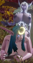 1futa 1girls 3d all_fours barbell_piercing blizzard_entertainment blue_hair doggy_style futanari high_heels huge_ass huge_breasts huge_cock interspecies kayuna_starbreeze misol night_elf nightborne nipple_piercing original_character purple_skin sex thick_thighs vaginal_penetration vaginal_sex warcraft white_hair world_of_warcraft