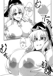 doujinshi eisen1111 english_text invincible_marisa manga marisa_kirisame monochrome paizuri regls touhou translated