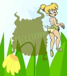 animatedjames ass fart fart_cloud fart_fetish farting panties peter_pan_(disney) tinker_bell upskirt what wilting_flowers wilting_plants yellow_panties